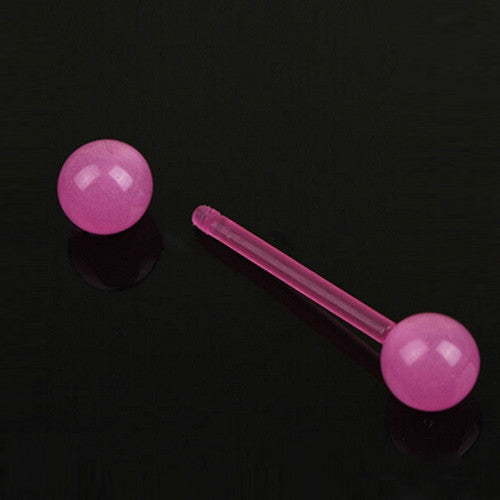 Luminous Glow Acrylic Tongue Piercing