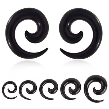 Acrylic Ear Spiral Plugs Earring Tunnel Expander