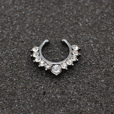 New fashion Crystal Black Piercing Nose Ring
