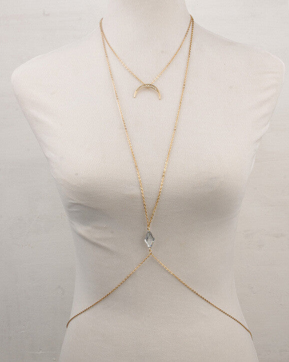 Charming Crossover Body Chain Jewelry