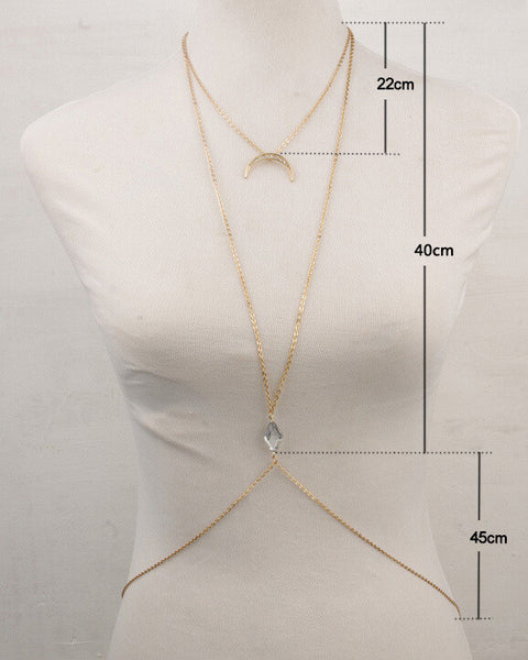 Charming Crossover Body Chain Jewelry