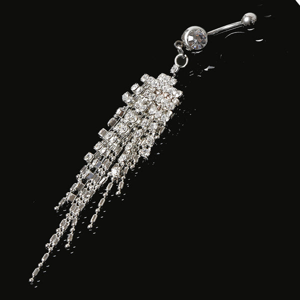 Hot Sexy Crystallized Belly Button Piercing