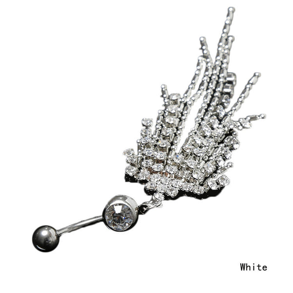Hot Sexy Crystallized Belly Button Piercing