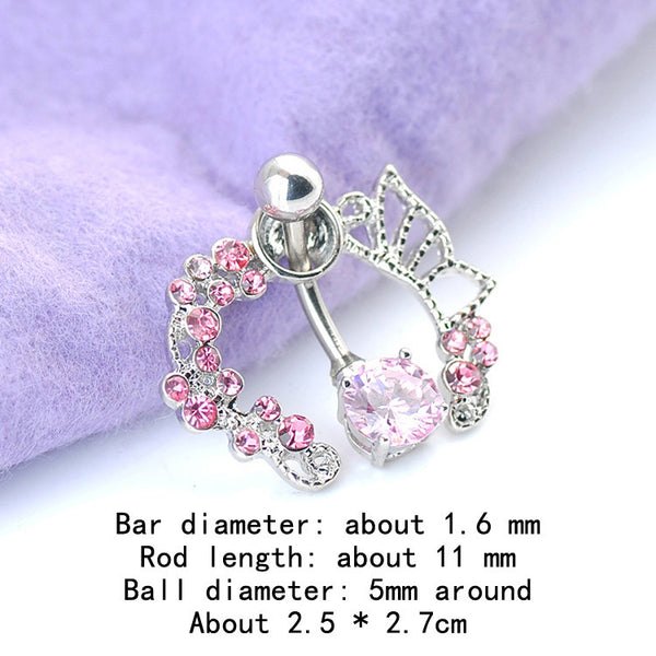 Hollow Belly Button Piercing