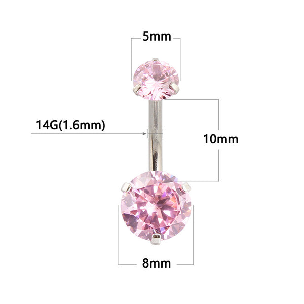 Jeweled Style Belly Button Ring