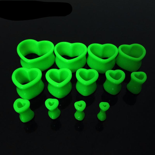 Heart Hollow Ear Tunnels Expander
